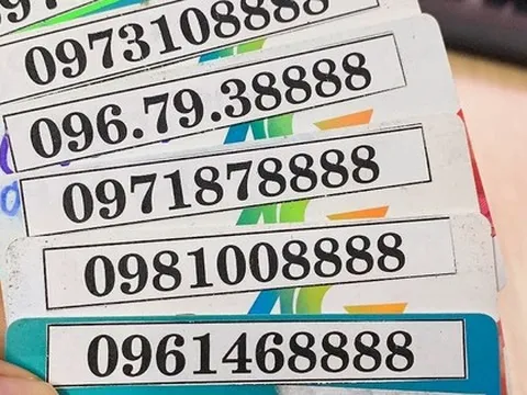 Nhiều sim số đẹp giá hàng tỉ đồng, đề nghị đấu giá như biển số xe ôtô