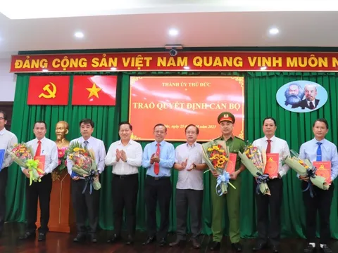 TP Thủ Đức: Chỉ định, điều động, bổ nhiệm nhiều nhân sự