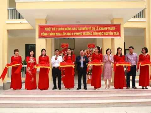 Khánh thành trường tiểu học tại Hưng Yên do BSR tài trợ