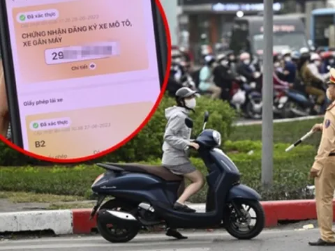 Có thể dùng VNeID thay thế giấy tờ xe khi cảnh sát giao thông kiểm tra?