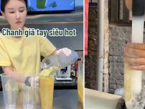 Trà chanh giã tay trở thành "trend" tại Trung Quốc và bắt đầu thu hút ở Việt Nam, có gì mới trong món đồ uống này?