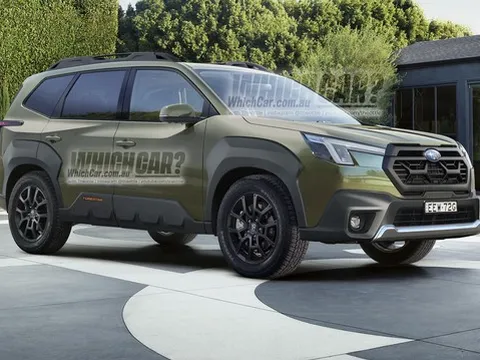 Subaru Forester 2024 được đồn đoán ra mắt ngay tháng này từ bức ảnh úp mở của hãng