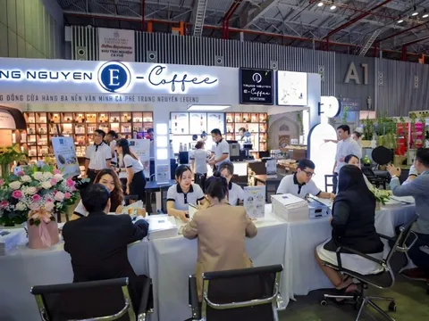 Trung Nguyên E-Coffee bùng nổ tại Coffee Expo 2023
