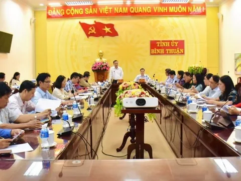 Đoàn công tác Ban Dân vận Trung ương làm việc với tỉnh Bình Thuận