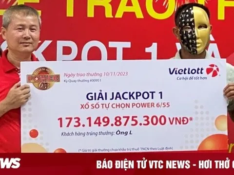 Người trúng Vietlott hơn 173 tỷ đồng thắng giải nhờ tấm vé do máy chọn