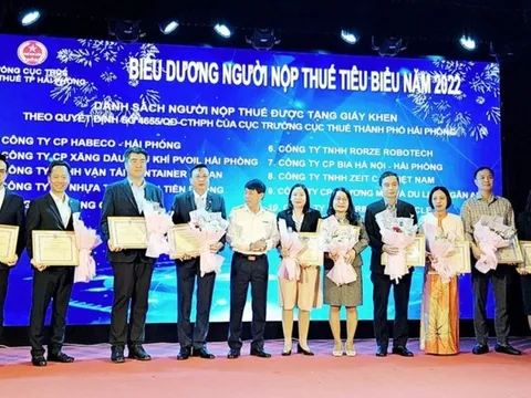 Hải Phòng: Biểu dương các doanh nghiệp nộp thuế tiêu biểu