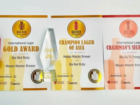 Bia Red Ruby thắng lớn tại Giải Vô địch Bia Châu Á 2023