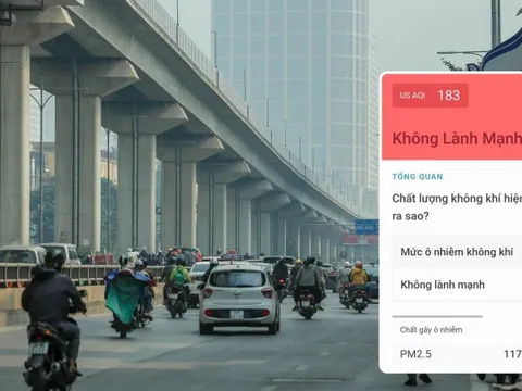 Hà Nội ô nhiễm không khí nghiêm trọng, bầu trời "sương trắng mờ nhân ảnh" hạn chế tầm nhìn, ảnh hưởng sức khỏe