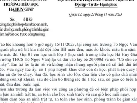 Sự thật về một phụ nữ dụ cho tiền học sinh để bắt cóc ở TP HCM