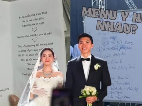Nóng: Thực đơn tiệc cưới gần 12 món của Văn Hậu - Hải My tại khách sạn Hà Nội, nhiều món y hệt như tiệc ở Thái Bình