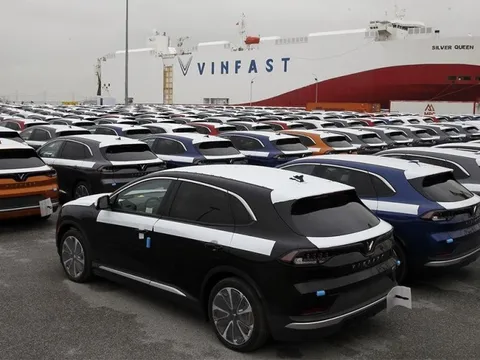 Lộ diện bến cảng VinFast lựa chọn giao lô xe điện VF 8 đầu tiên cho thị trường châu Âu