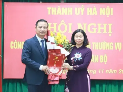 Thành ủy Hà Nội triển khai quyết định điều động, bổ nhiệm Bí thư Quận ủy quận Hoàng Mai