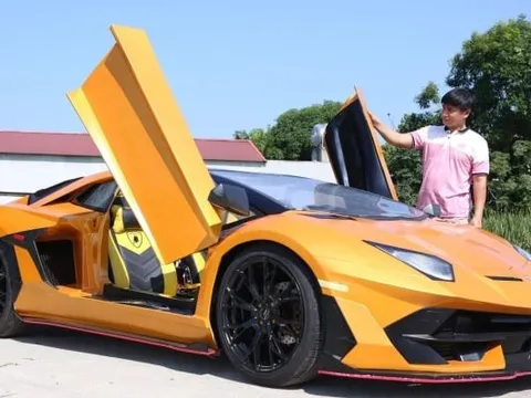 Chàng trai chế Lamborghini Aventador từ phế liệu giống như thật