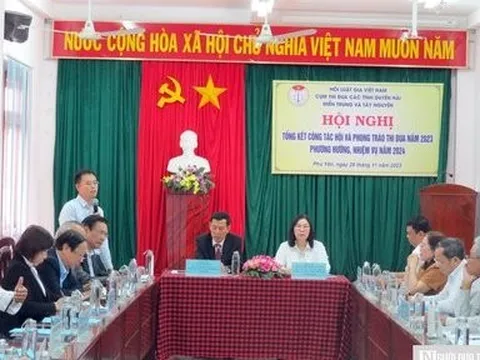 Hội Luật gia các tỉnh duyên hải miền Trung và Tây Nguyên tổng kết công tác thi đua năm 2023