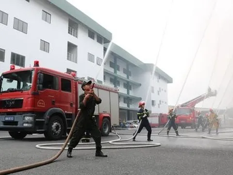 Kiên Giang: Diễn tập chữa cháy, cứu nạn cứu hộ cấp tỉnh tại KCN Thạnh Lộc