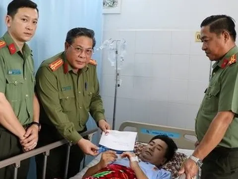 Công an Kiên Giang hỗ trợ gần 200 triệu cho Đại uý Trần Hoàng Ngôi