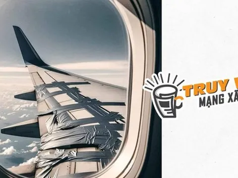 Sự thật về ảnh cánh máy bay dán "băng keo" lan truyền trên mạng