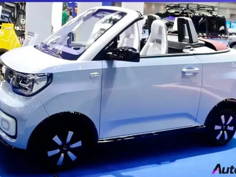 Ô tô điện rẻ nhất Việt Nam có thêm phiên bản mui trần, sạc 1 lần chạy được 280 km/h