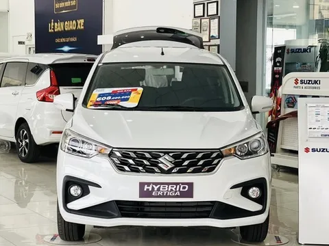 Suzuki Ertiga giảm kỷ lục 130 triệu: Bản AT lần đầu về mốc 478 triệu, rẻ hơn hẳn Xpander