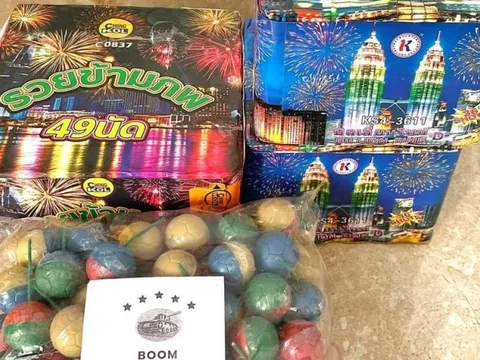 Pháo hoa rao bán sôi nổi trên mạng xã hội dịp cận Tết 2024