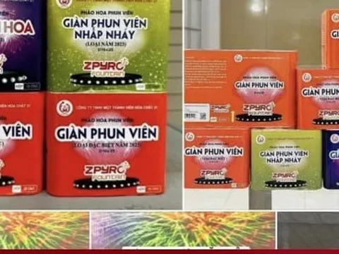 Chợ mạng bán tràn lan pháo hoa Tết