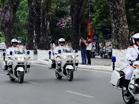 Hà Nội phân luồng giao thông phục vụ đón đoàn khách quốc tế