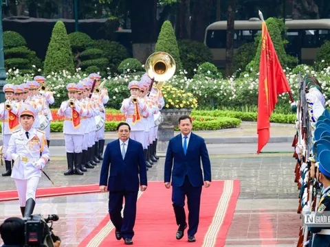 Thủ tướng Phạm Minh Chính chủ trì Lễ đón Thủ tướng Campuchia