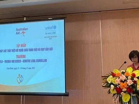 Nâng cao năng lực tư vấn pháp luật thân thiện với người chưa thành niên và nhạy cảm giới