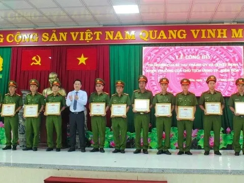 Đồng Nai: Khen thưởng Công an Tp.Biên Hòa