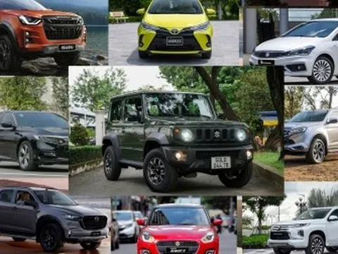 Top 10 mẫu xe bán ít nhất tháng 11/2023: Suzuki Jimny xuất hiện - Lập tức dẫn đầu