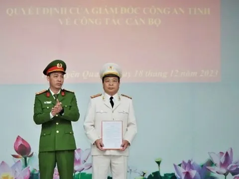 Điều động, bổ nhiệm cán bộ chủ chốt công an 3 tỉnh, thành