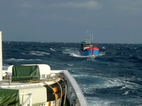 Vùng 3 Hải quân cứu nạn tàu cá Quảng Ngãi bị nạn trên biển