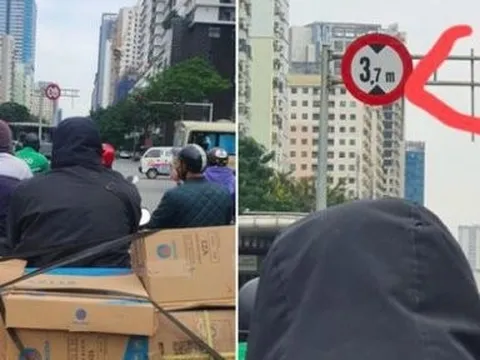 Sở GTVT Hà Nội nói gì trước hình ảnh dỡ biển báo làn đường dành cho buýt nhanh BRT?