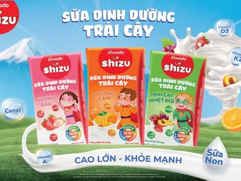 Aiwado ra mắt sữa dinh dưỡng trái cây Shizu
