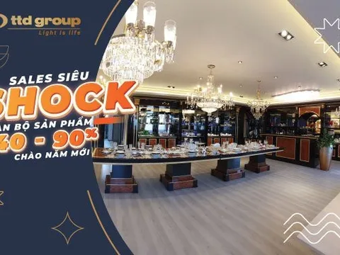 TTD Group – Thương hiệu nội thất châu Âu lần đầu “sale lớn” 90%