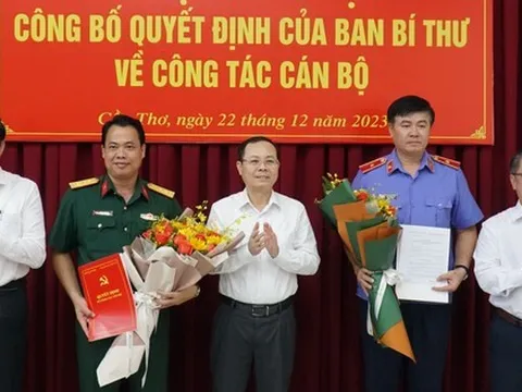 Quyết định của Ban Bí thư về công tác cán bộ tại Cần Thơ