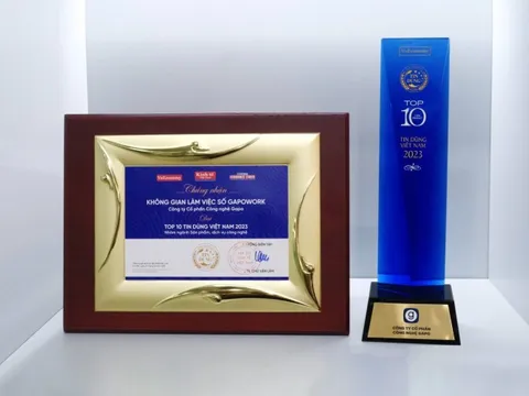 Gapowork 2 lần liên tiếp được vinh danh Top 10 Sản phẩm – Dịch vụ tin dùng Việt Nam