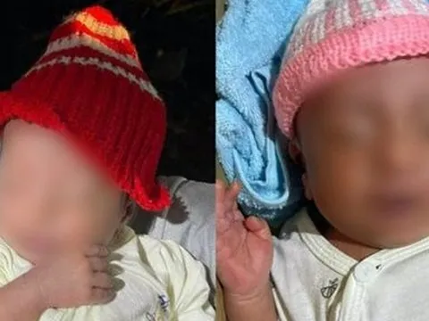2 bé sơ sinh bị bỏ rơi trong đêm Noel kèm lá thư của người mẹ