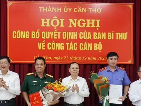 Ban Bí thư Trung ương Đảng chỉ định nhân sự 2 tỉnh, thành