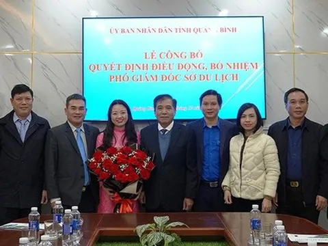 Nữ Phó Bí thư Tỉnh đoàn được điều động làm Phó giám đốc Sở Du lịch Quảng Bình