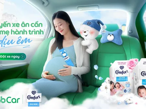 Lần đầu tiên Grab kết hợp với Comfort Dịu Nhẹ ra mắt Grab For Mom