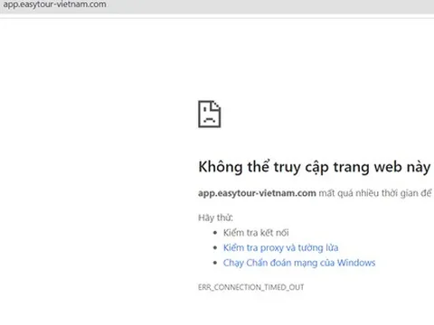 Hàng trăm người "khóc thét" khi app "EASY TOUR VN" kêu gọi đầu tư sinh lợi cao bất ngờ bị sập