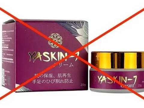 Thu hồi toàn quốc lô mỹ phẩm Yaskin-J kém chất lượng