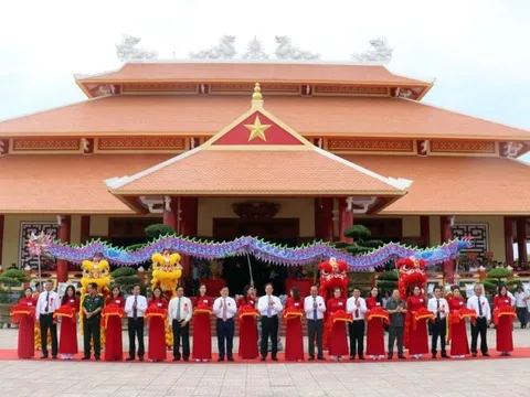 Kiên Giang: Khánh thành Khu chứng tích chiến tranh rừng tràm Bang Biện Phú và đền thờ anh hùng liệt sĩ