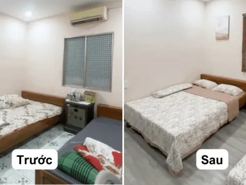 Phòng ngủ 15 năm của bố mẹ được con gái "biến hình": Từ cũ kỹ, xuống cấp trở nên lung linh như khách sạn