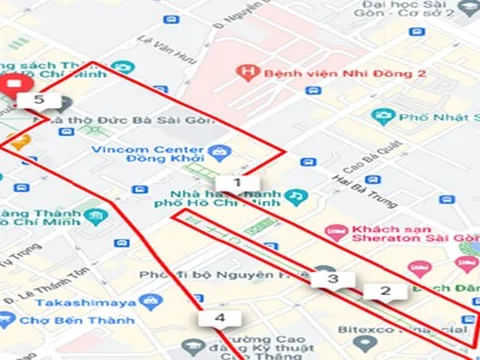 Cấm xe, hạn chế lưu thông một số tuyến đường ở trung tâm TPHCM