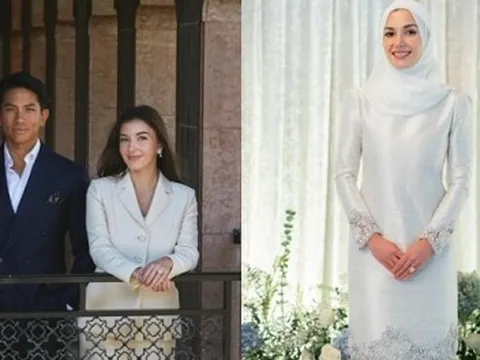 Hé lộ hình ảnh cô dâu của Hoàng tử Brunei đẹp dịu dàng trong chiếc váy cưới lấp lánh, khởi đầu đám cưới thế kỷ kéo dài 10 ngày