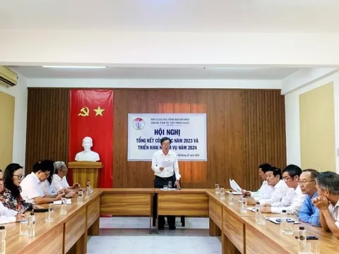 Hội Luật gia tỉnh Khánh Hòa: Trung tâm tư vấn pháp luật tổng kết công tác năm 2023