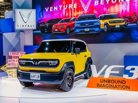 VinFast VF 3 đe dọa Wuling MiniEV: Chạy 210km/sạc, có sẵn màn hình 10inch, kết nối điện thoại