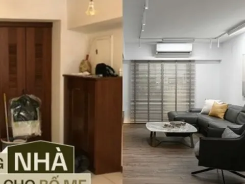 Hai anh em hiếu thảo chi 900 triệu để cải tạo nhà cho bố mẹ: Căn hộ 30 tuổi thay đổi khiến chủ nhân cũng không thể nhận ra